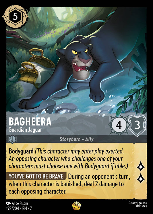 Bagheera - Guardian Jaguar - Legendary Normal Disney Lorcana card from Archazia's Island