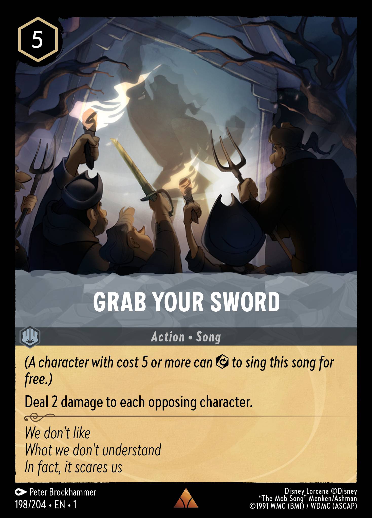Grab Your Sword - Rare Normal Disney Lorcana card from The First Chapter