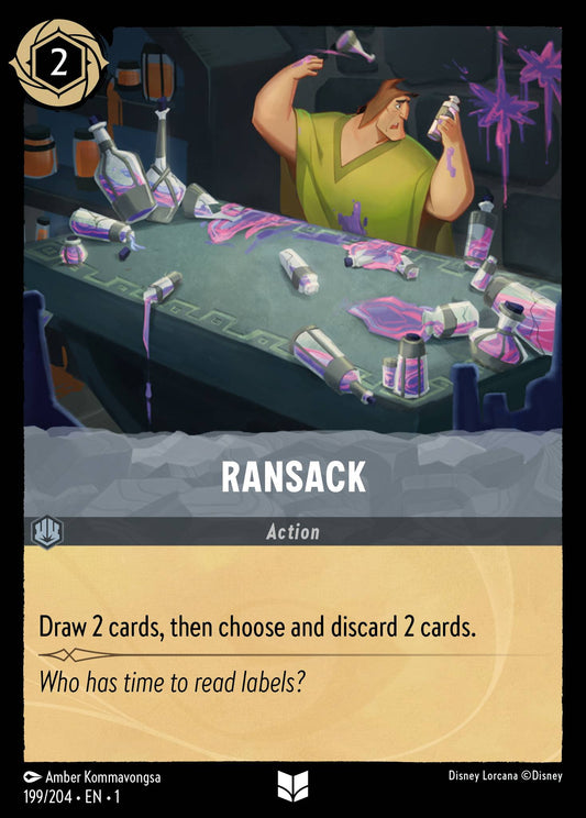 Ransack - Uncommon Normal Disney Lorcana card from The First Chapter