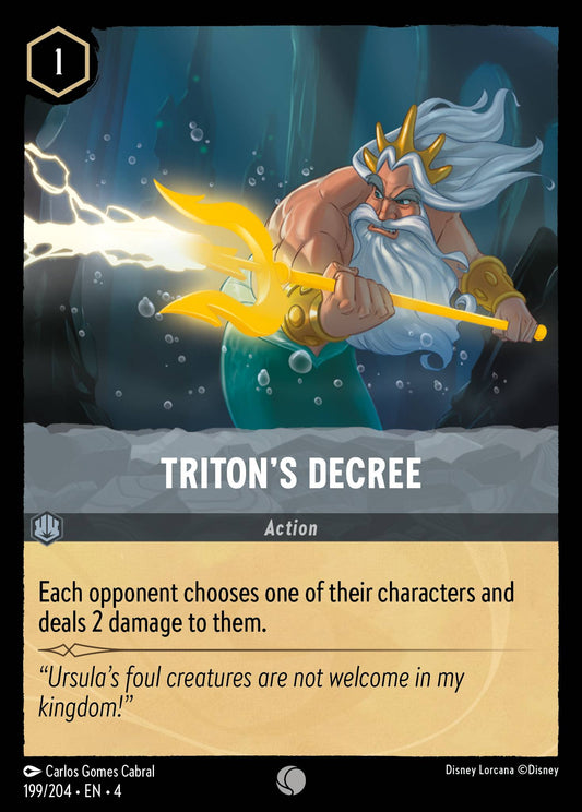 Triton's Decree - Common Normal Disney Lorcana card from Ursula's Return