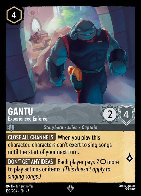 Gantu - Experienced Enforcer - Super Rare Normal Disney Lorcana card from Archazia's Island