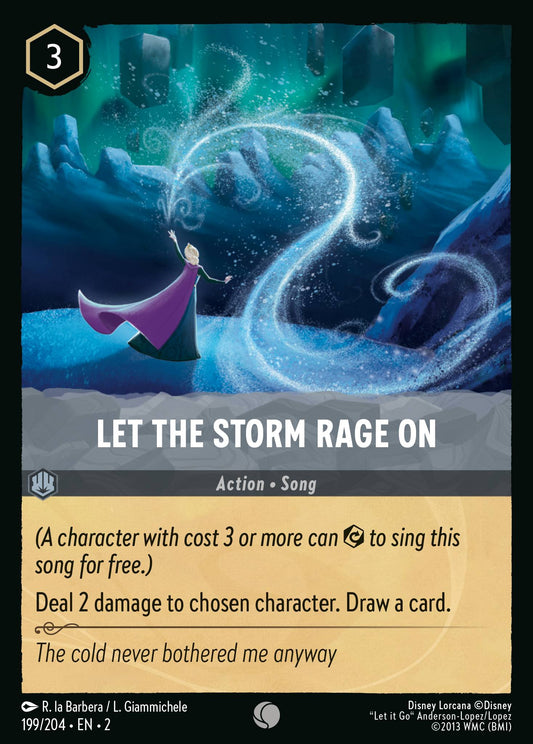 Let the Storm Rage On - Common Normal Disney Lorcana card from Rise of the Floodborn