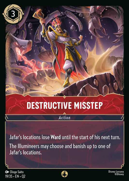 Destructive Misstep - Special Normal Disney Lorcana card from Unknown Set