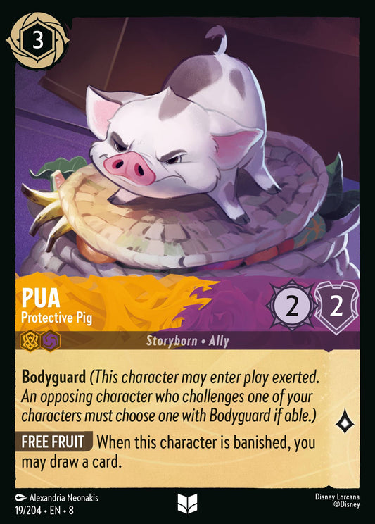 Pua - Protective Pig - Uncommon Normal Disney Lorcana card from The Reign of Jafar
