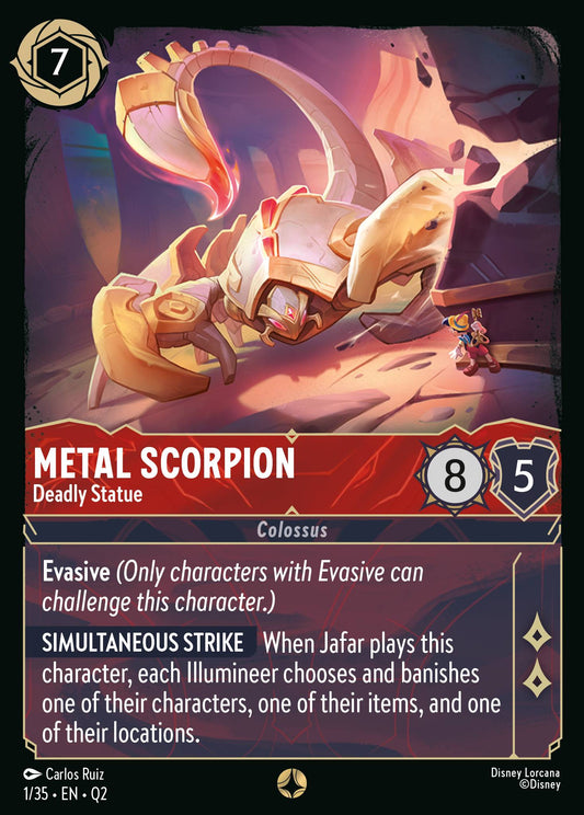 Metal Scorpion - Deadly Statue - Special Normal Disney Lorcana card from Unknown Set