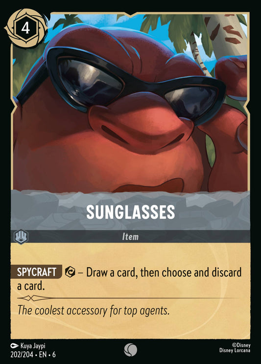 Sunglasses - Common Normal Disney Lorcana card from Azurite Sea