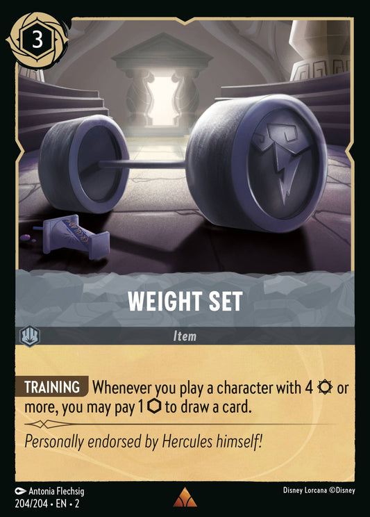 Weight Set - Rare Normal Disney Lorcana card from Rise of the Floodborn