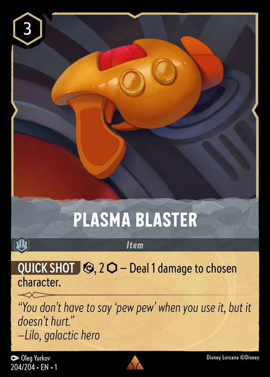 Plasma Blaster - Rare Normal Disney Lorcana card from The First Chapter