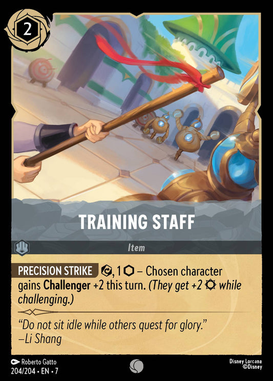 Training Staff - Common Normal Disney Lorcana card from Archazia's Island