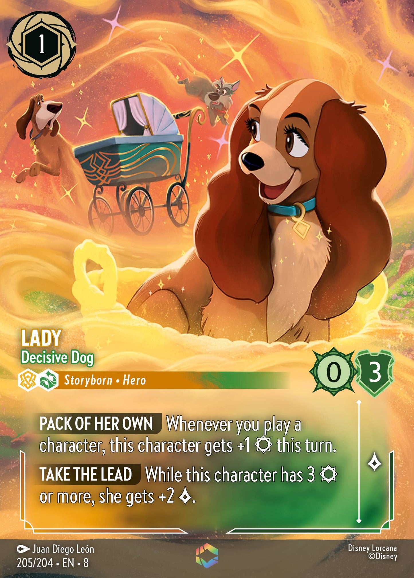 Lady - Decisive Dog (Enchanted) - Holofoil