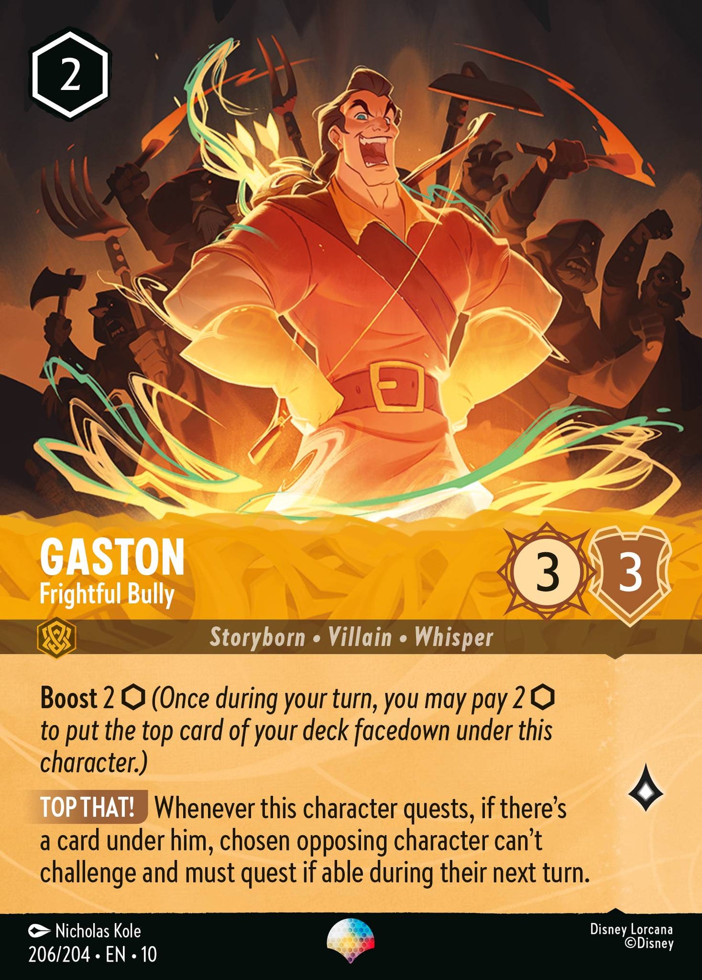 Gaston - Frightful Bully (Epic) - Holofoil