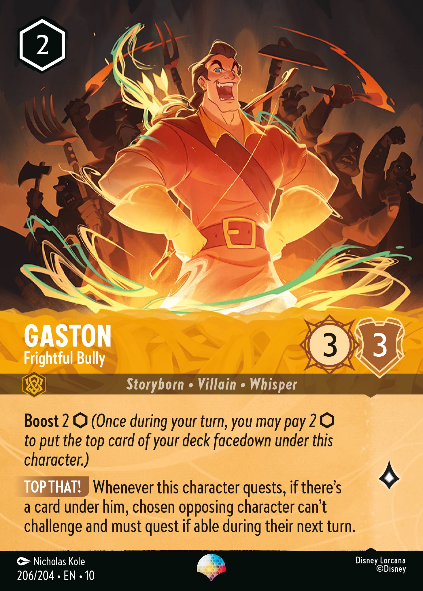 Gaston - Frightful Bully (Epic) - Holofoil