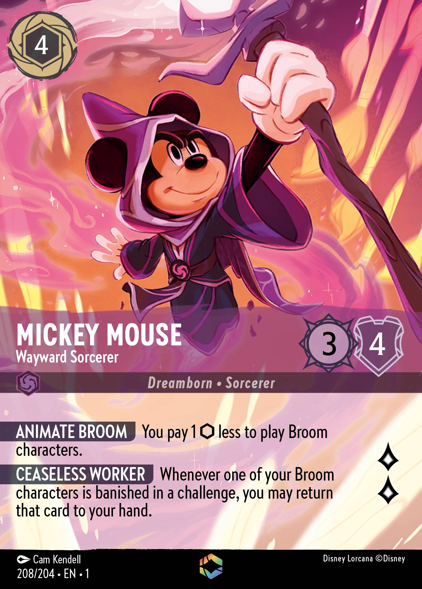 Mickey Mouse - Wayward Sorcerer (Enchanted) - Holofoil