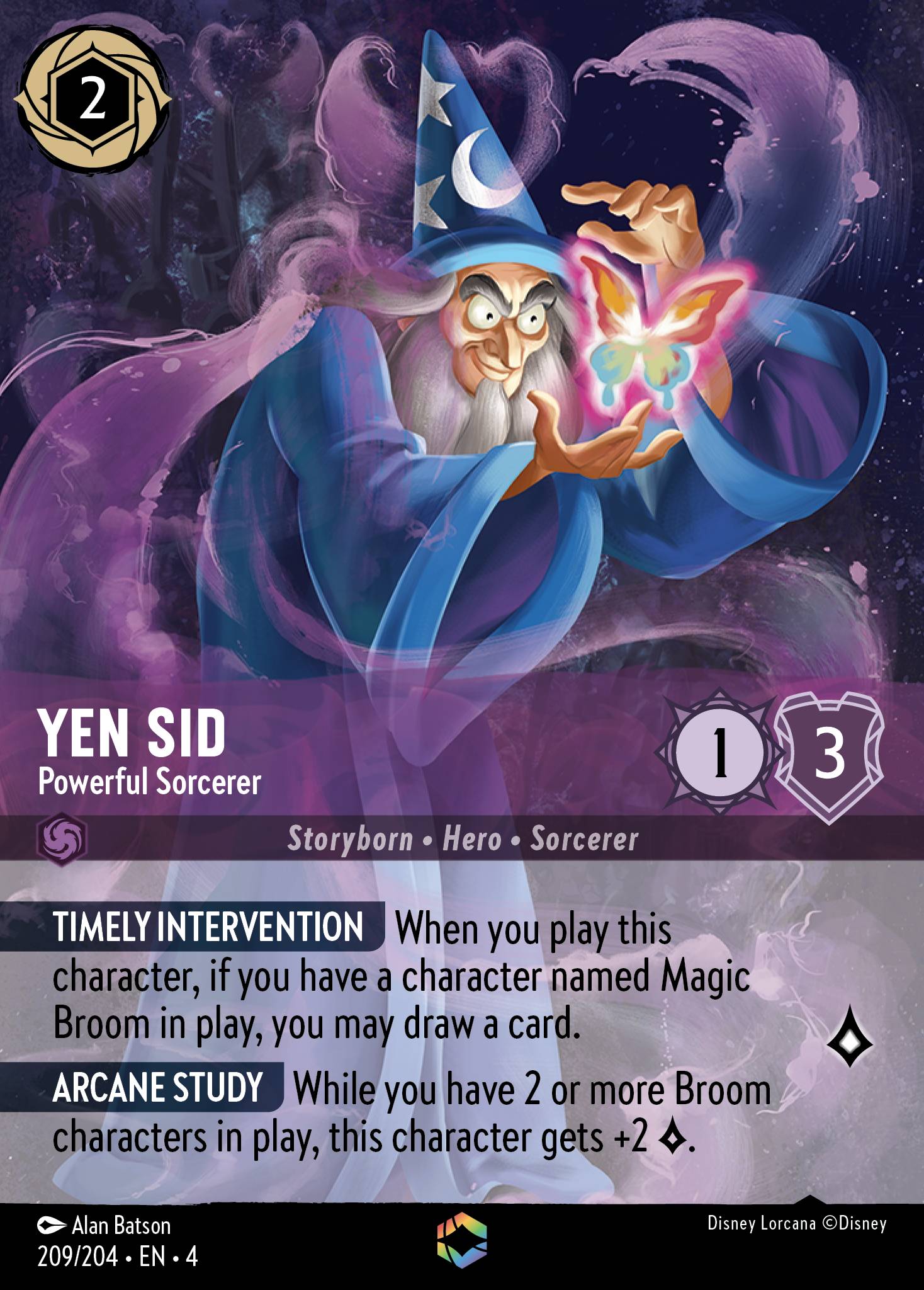 Yen Sid - Powerful Sorcerer (Enchanted) - Holofoil