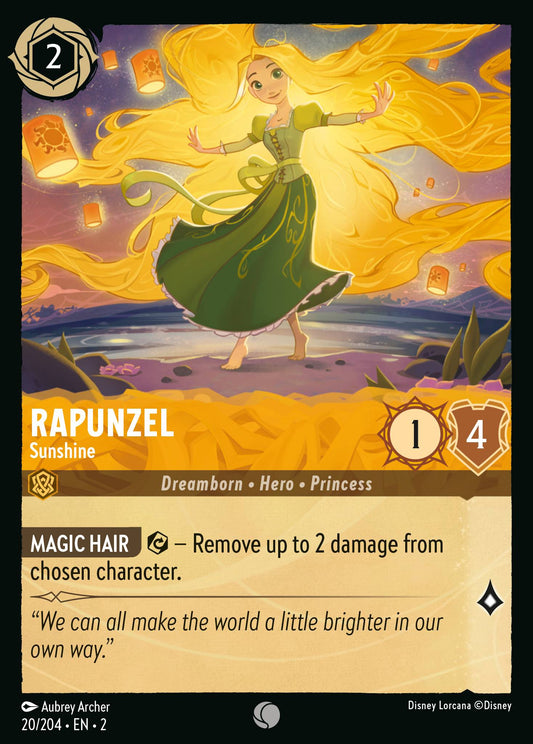 Rapunzel - Sunshine - Common Normal Disney Lorcana card from Rise of the Floodborn
