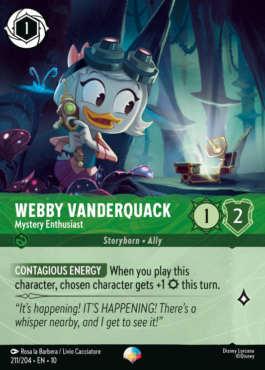 Webby Vanderquack - Mystery Enthusiast (Epic) - Holofoil