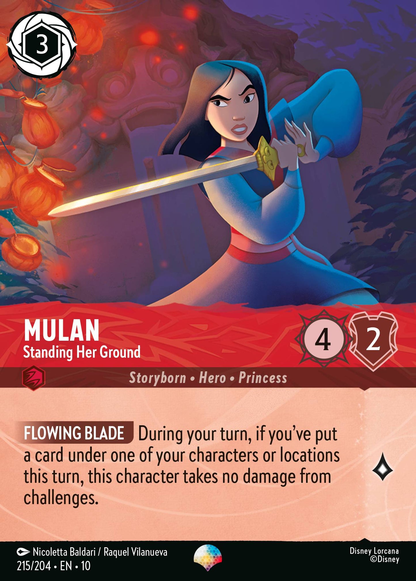 Mulan - Standing Her Ground (Epic) - Holofoil