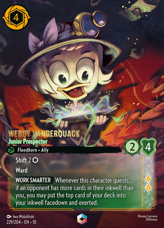 Webby Vanderquack - Junior Prospector (Enchanted) - Holofoil