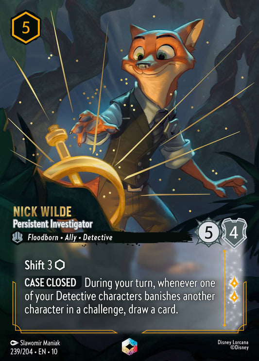 Nick Wilde - Persistent Investigator (Enchanted) - Holofoil