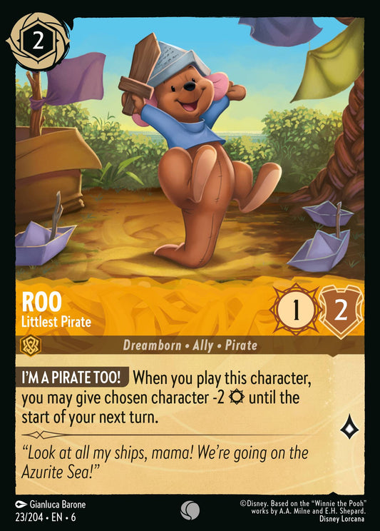 Roo - Littlest Pirate - Common Normal Disney Lorcana card from Azurite Sea