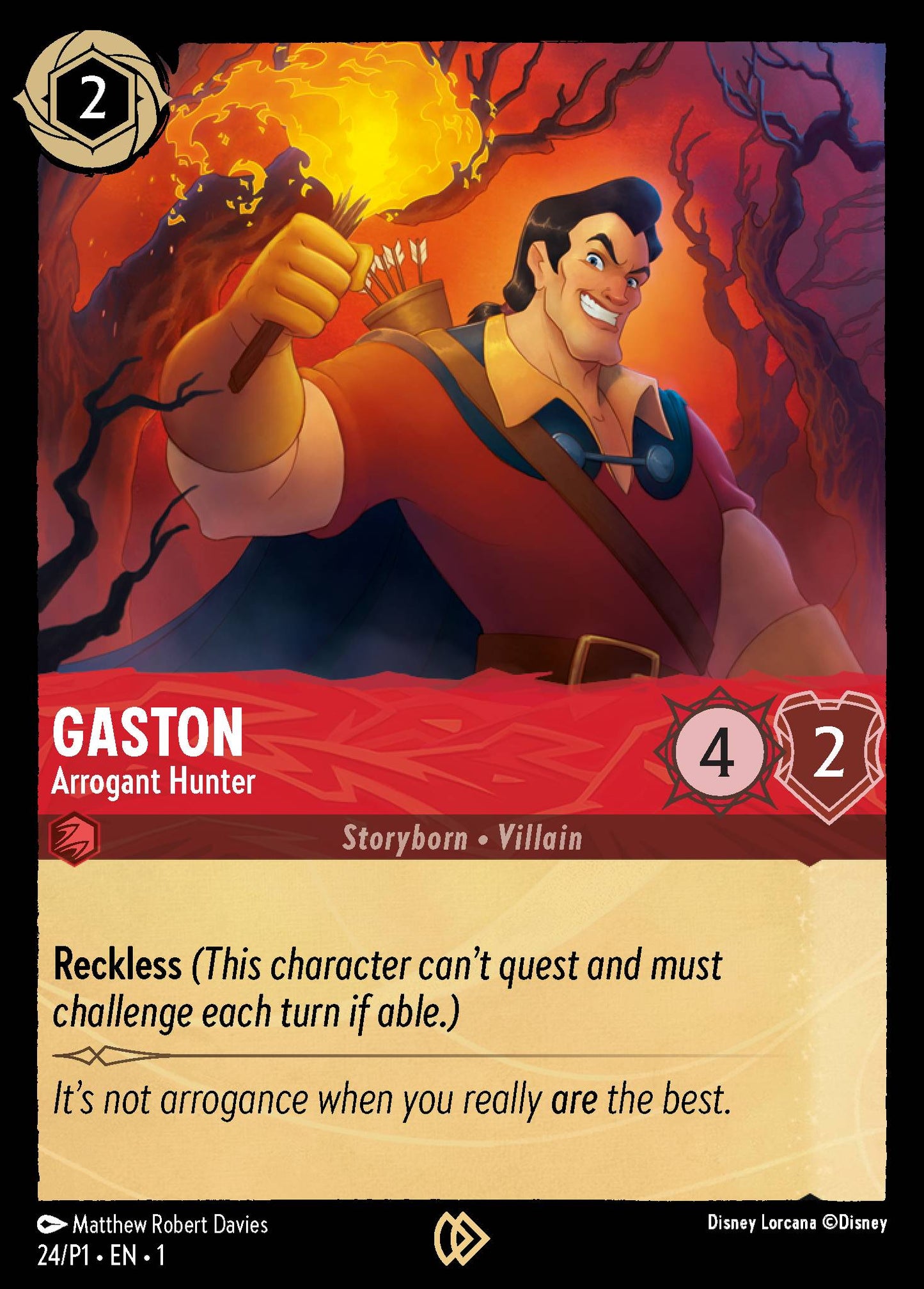 Gaston - Arrogant Hunter - Cold Foil