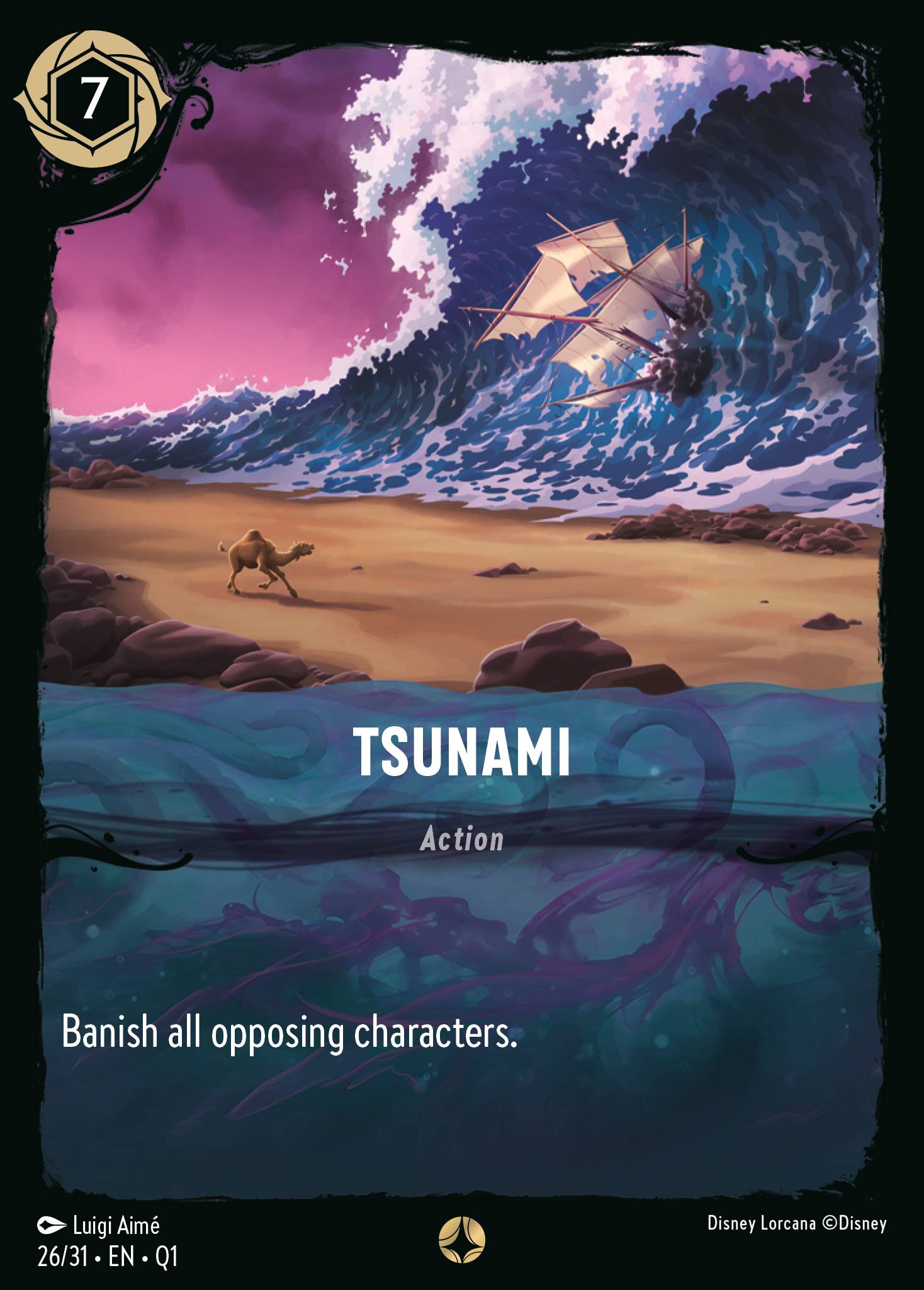 Tsunami - Special Normal Disney Lorcana card from Unknown Set
