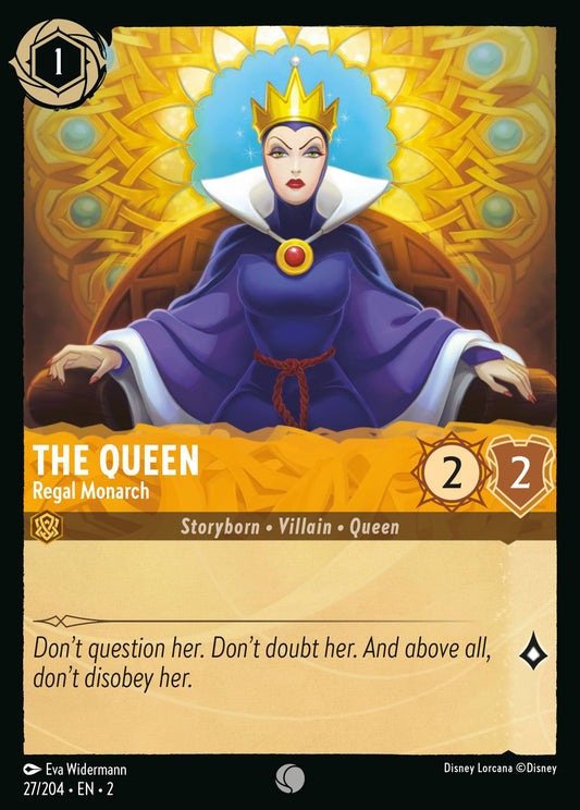 The Queen - Regal Monarch - Common Normal Disney Lorcana card from Rise of the Floodborn
