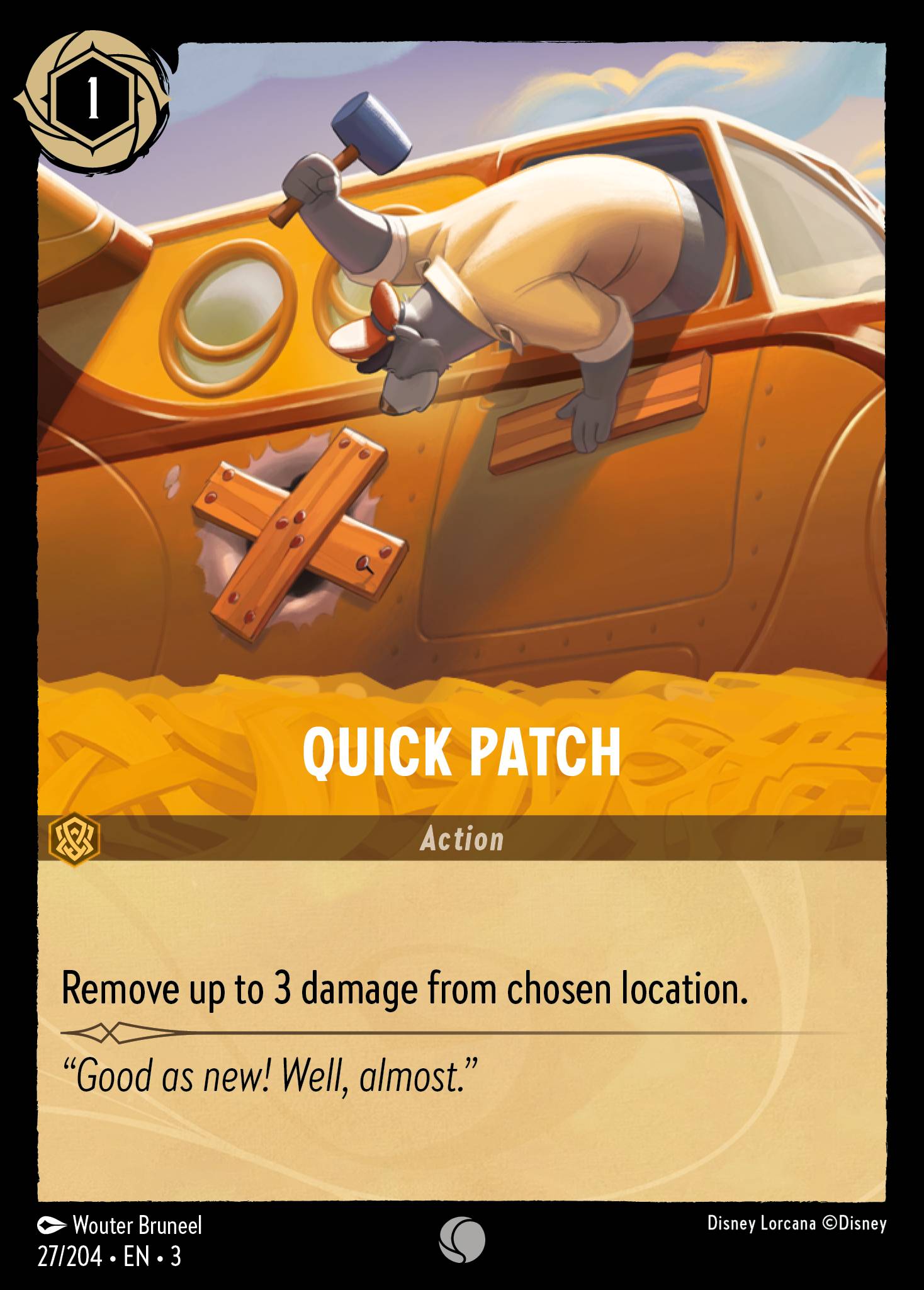 Quick Patch - Common Normal Disney Lorcana card from Into the Inklands