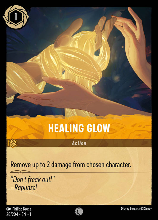 Healing Glow - Common Normal Disney Lorcana card from The First Chapter