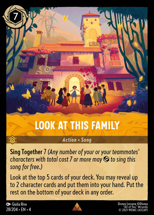 Look at This Family - Rare Normal Disney Lorcana card from Ursula's Return