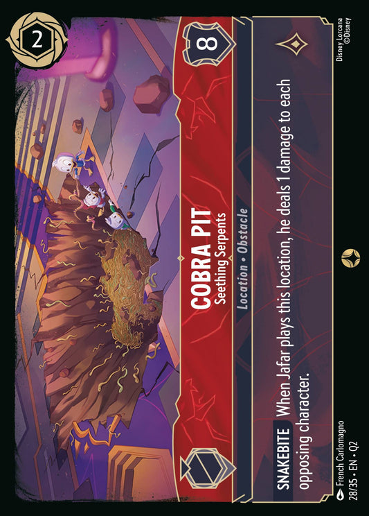 Cobra Pit - Seething Serpents - Special Normal Disney Lorcana card from Unknown Set