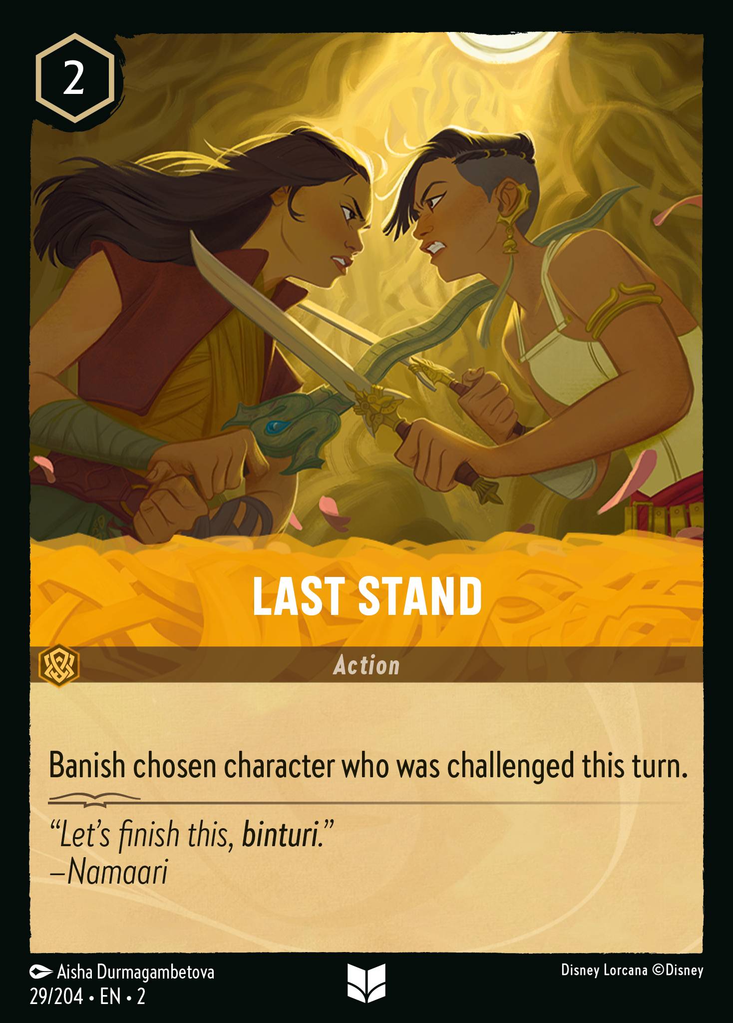 Last Stand - Uncommon Normal Disney Lorcana card from Rise of the Floodborn