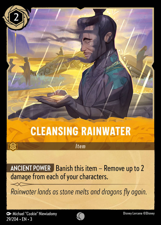 Cleansing Rainwater - Common Normal Disney Lorcana card from Into the Inklands