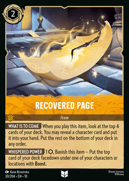 Recovered Page - Cold Foil