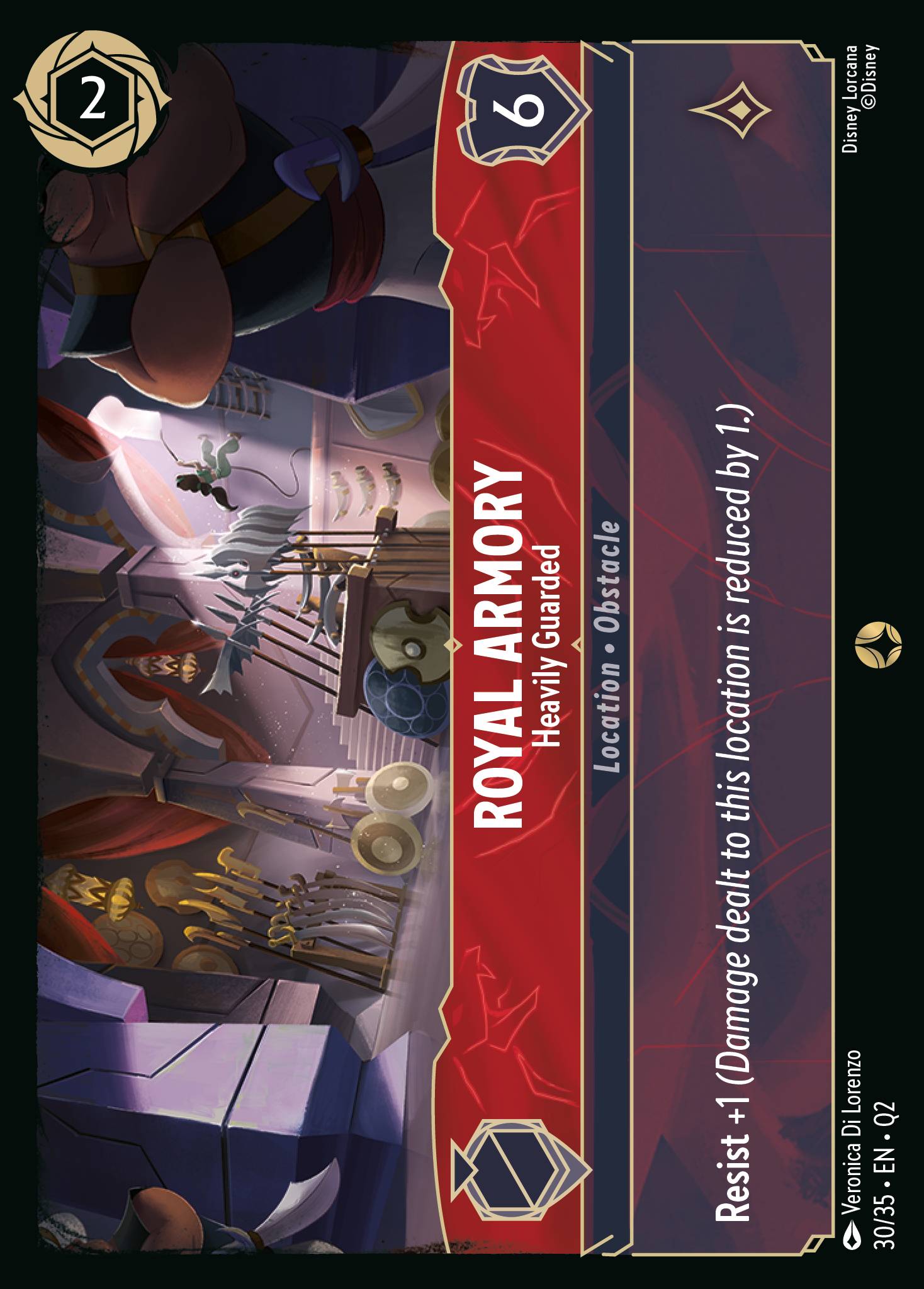 Royal Armory - Heavily Guarded - Special Normal Disney Lorcana card from Unknown Set