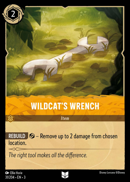 Wildcat's Wrench - Uncommon Normal Disney Lorcana card from Into the Inklands