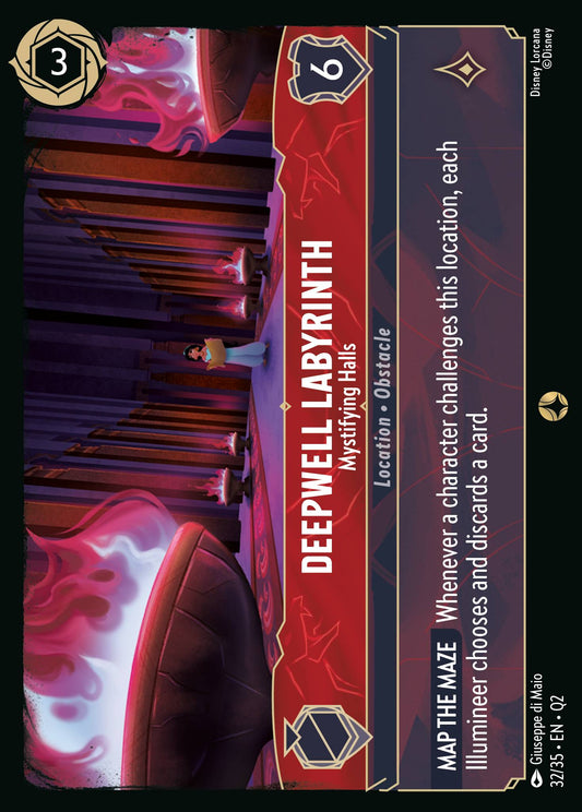 Deepwell Labyrinth - Mystifying Halls - Special Normal Disney Lorcana card from Unknown Set