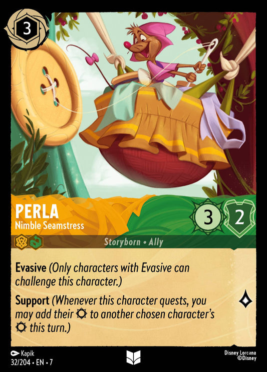 Perla - Nimble Seamstress - Uncommon Normal Disney Lorcana card from Archazia's Island