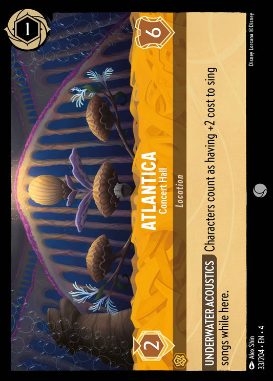 Atlantica - Concert Hall - Common Normal Disney Lorcana card from Ursula's Return