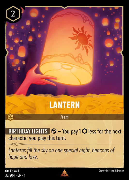 Lantern - Rare Normal Disney Lorcana card from The First Chapter