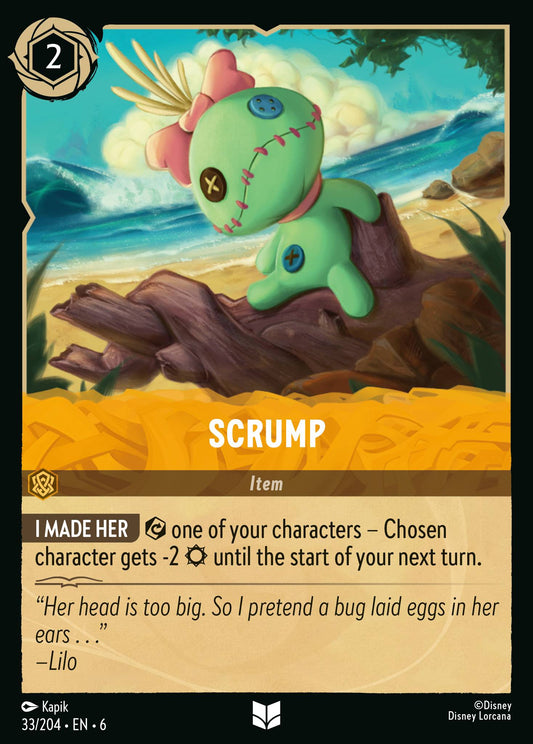 Scrump - Uncommon Normal Disney Lorcana card from Azurite Sea