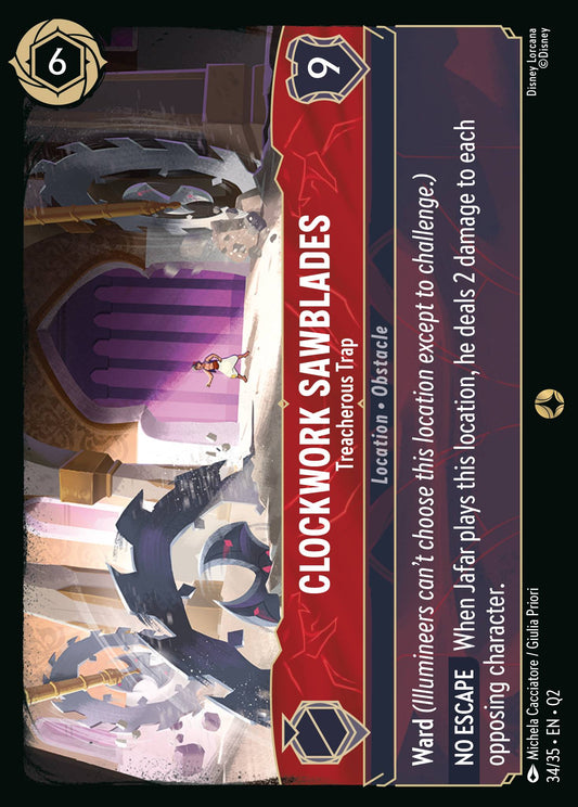 Clockwork Sawblades - Treacherous Trap - Special Normal Disney Lorcana card from Unknown Set