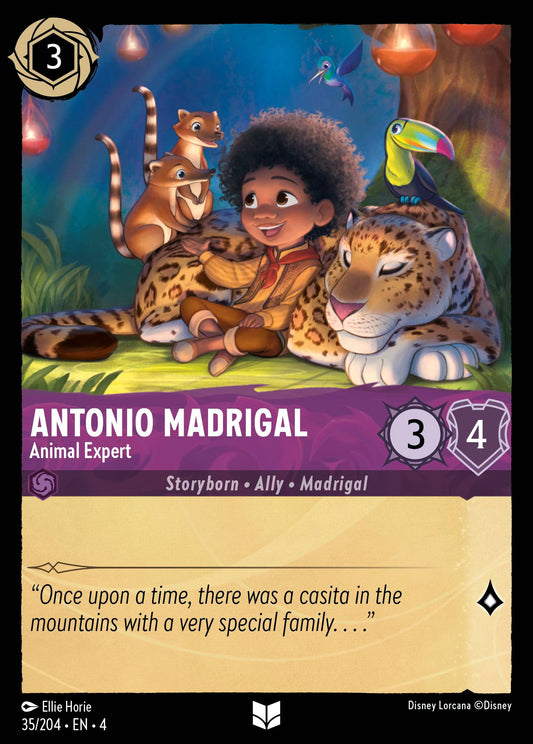 Antonio Madrigal - Animal Expert - Uncommon Normal Disney Lorcana card from Ursula's Return