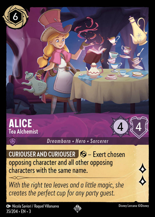 Alice - Tea Alchemist - Super Rare Normal Disney Lorcana card from Into the Inklands
