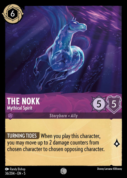 The Nokk - Mythical Spirit - Common Normal Disney Lorcana card from Shimmering Skies
