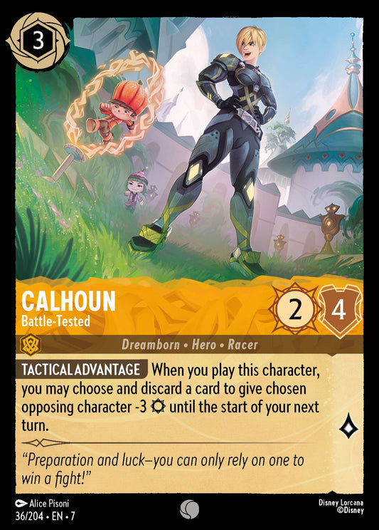 Calhoun - Battle-Tested - Common Normal Disney Lorcana card from Archazia's Island