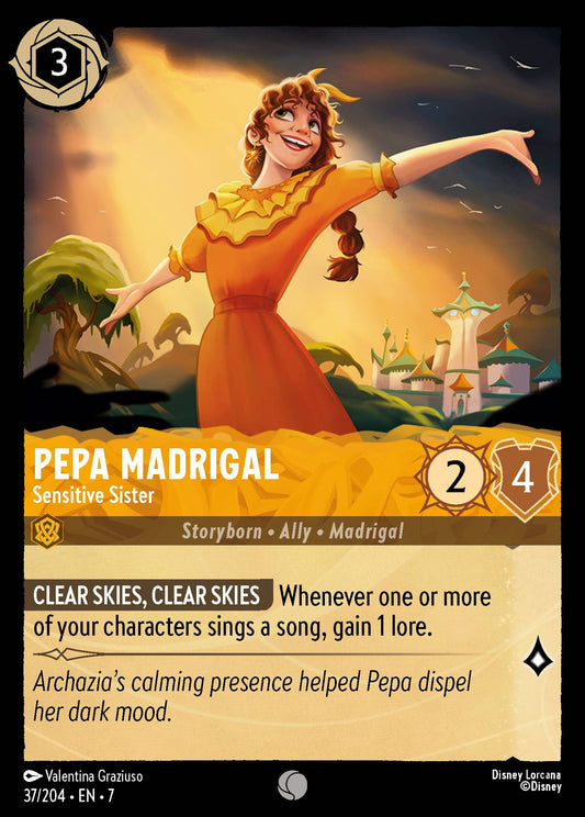 Pepa Madrigal - Sensitive Sister - Common Normal Disney Lorcana card from Archazia's Island