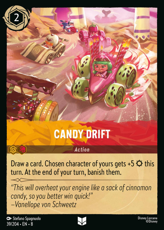 Candy Drift - Uncommon Normal Disney Lorcana card from The Reign of Jafar
