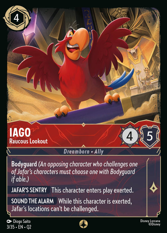 Iago - Raucous Lookout - Special Normal Disney Lorcana card from Unknown Set