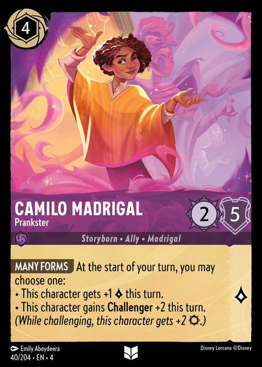 Camilo Madrigal - Prankster - Uncommon Normal Disney Lorcana card from Ursula's Return